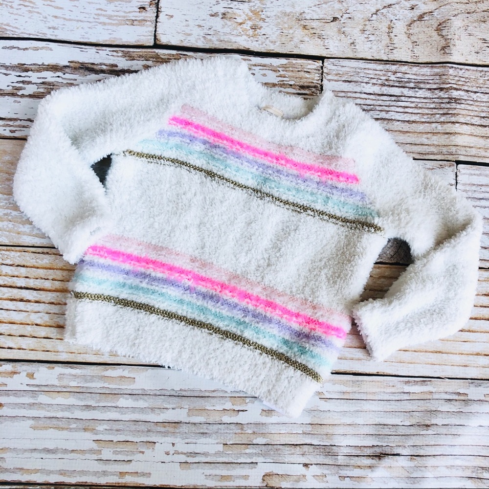 OshKosh Fuzzy Striped Sweater - Size 18M